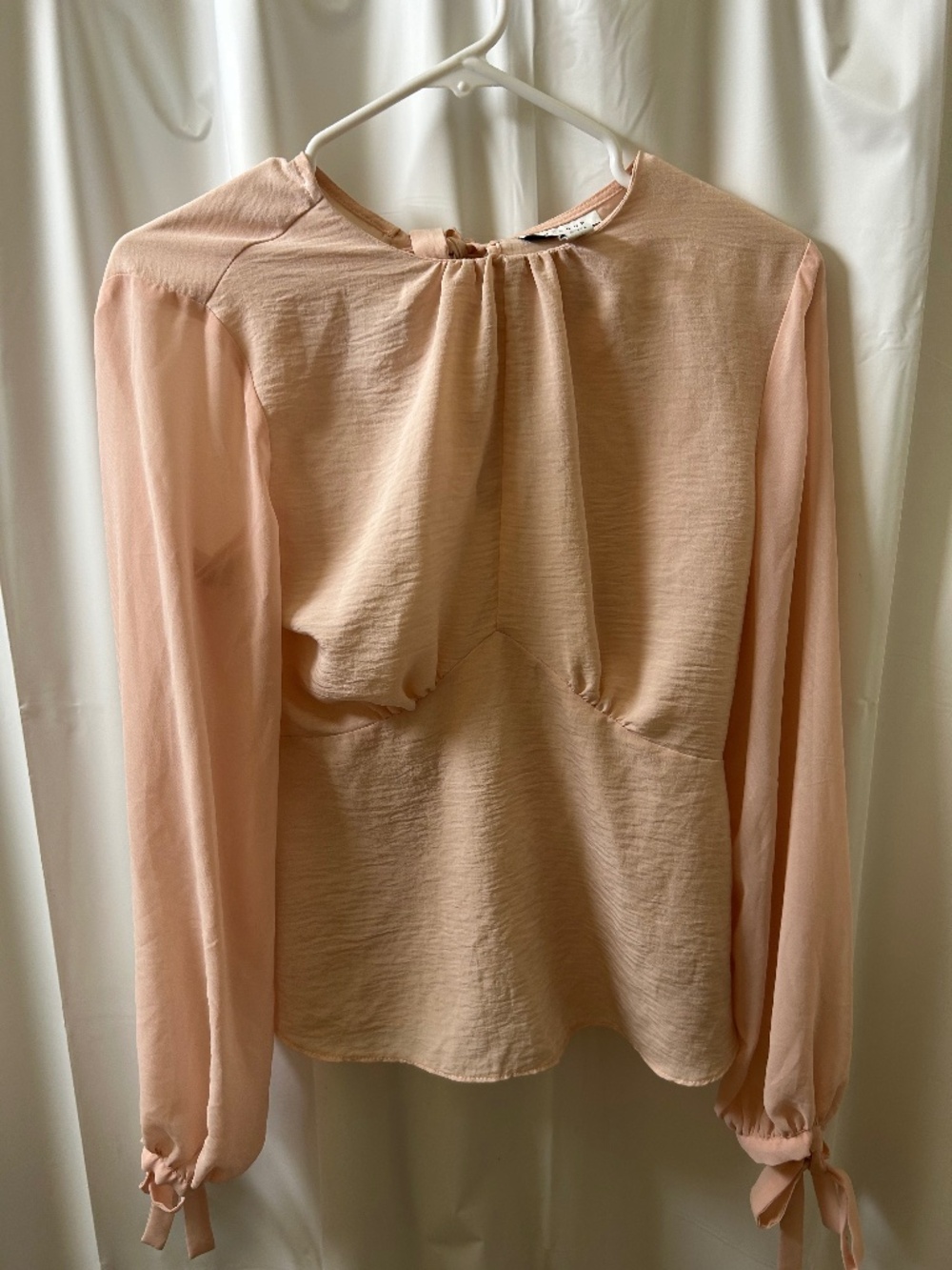 Topshop Rose Longsleeve Blouse